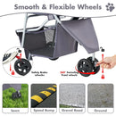 3 Wheels Pet Stroller, Dog and Cat Strollers - Grey
