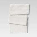 72" x 14" Cotton Solid Table Runner White