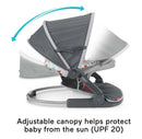 Foldable Baby Travel Chair - Grey