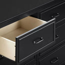 Charlie 6-Drawer Double Dresser - Black