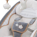 Plush Modern Baby Rocker & Stationary Seat - Beige