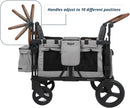 VYOO2 Stroller Wagon with Canopy 2 Seater - Grey