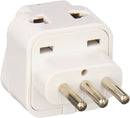 Ckitze BA-12AN Grounded Universal 2 in 1 Plug Adapter Type L for Italy, Uruguay and more - CE Certified