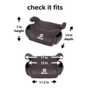 Solana - Pack of 2 Backless Booster Car Seats - Black