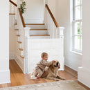 Retractable Baby Gate - White