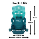 Everett NXT High-Back Booster - Blue Razz Ice