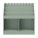 Sammy Scallop Bookcase - Light Sage