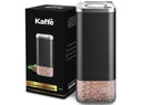 16oz Square Glass Coffee Storage Canister - Silver