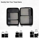 Compression Packing Cubes In Black 6 Pieces
