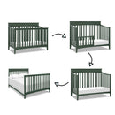 Grove 4-in-1 Convertible Crib - Forest Green