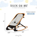 Rock With Me 2-in-1 Baby Rocker - Black & Grey