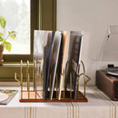 Vinyl Storage Solution - Wood/Brass