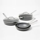 12pc Aluminum Nonstick Cookware Set - Dark Gray
