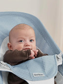 Ergonomic Baby Bouncer - Sky Blue/White