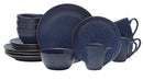 Julianna Blue Stoneware Dinnerware 16-piece Set