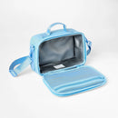 Faux Neoprene Lunch Tote - Powder Blue