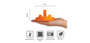 Ototo 3pc Pancats Egg Rings Silicone Pancake and Egg Cooker Set