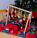 Montessori Baby Gym & Hanging Toys Set | Wooden Play Gym for Babies