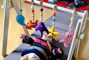 Montessori Baby Gym & Hanging Toys Set | Wooden Play Gym for Babies