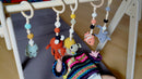 Montessori Baby Gym & Hanging Toys Set | Wooden Play Gym for Babies