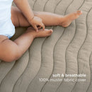 Baby Play Mat with Soft Washable Cover - Taupe