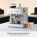 Thyme & Table Barista Grade Espresso Machine - Sand White