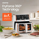 8 Qt Digital Window Air Fryer with 8 One-Touch Cooking Functions, White