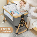3 in 1 Baby Bassinet - Brown & Black