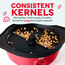 3QT SmartStore Stirring Popcorn Maker - Red