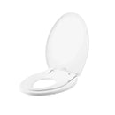 Toilet Seat with Built-In Potty Training Seat - Elongated White Design
