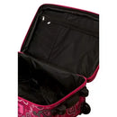 Nairobi 4pc Expandable Softside Checked Luggage Set - Pink Bandana