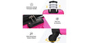 3 Piece Expandable Lightweight Hardshell Luggage Set - Pink