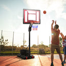 Basketball Hoop With 5-10 Feet Adjustable Height for Indoor Outdoor