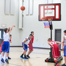 Basketball Hoop With 5-10 Feet Adjustable Height for Indoor Outdoor