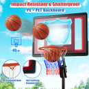 Basketball Hoop With 5-10 Feet Adjustable Height for Indoor Outdoor