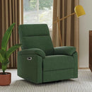Suzy Electronic Swivel Recliner - Pine Green