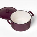 0.5qt Mini Dutch Oven Dark Purple