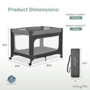 Portable Baby Playard - Black & White