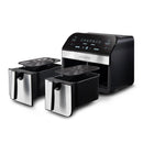 10-Qt. Dual Basket Digital Air Fryer - Black Stainless Steel