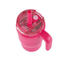 14oz 2pk Kids Mugs with Spill-Proof Straw - Pink