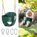 Toddler Swing with High Back Full Bucket and Coated Chains