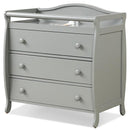 Baby Changing Table Infant Diaper With 3 Drawers and Safety Belt-Gray