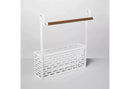 Brightroom™ Punched Metal Over-The-Door Organizer - White