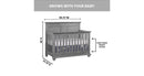 Kenilworth 4-in-1 Convertible Crib - Graphite