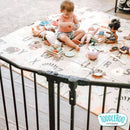 Deluxe Décor Safety Gate: Extra Wide Baby Gate - Adjustable 38.3 to 72 Inches Wide - 30 Inches Tall - Matte Bronze