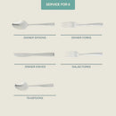 20-Piece Stainless Steel Flatware Set - Silver