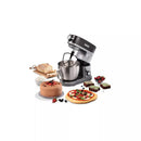 Beach Pro Stand Mixer w/Hub 63240: 12-Speed Silver Kitchen Mixer, 5-Quart Capacity, 450W, Dishwasher-Safe Parts
