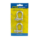 Seachoice Galvanized Steel 11.5 in. L X 5/16 in. W Shackle 2 pk