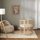 Sleepi Mini Bassinet with Mattress - Natural Wood