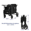 Moov Stroller Wagon 4-Passenger - Black